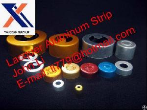 aluminium strip side lacquer vial seals