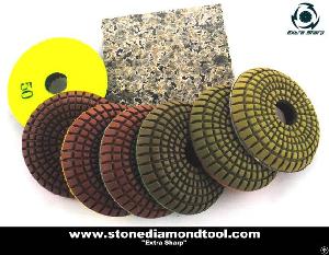 flexible convex wet polishing pad granite