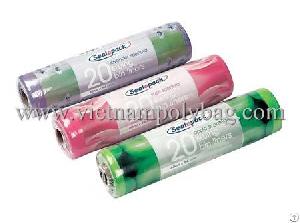 flower scented garbage plastic bag roll