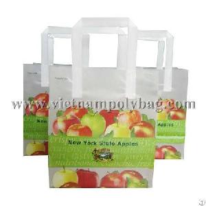 printing tri fold handle plastic bag