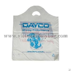 Printed Plastic Curve Top Carrier Bag