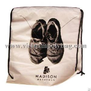 shoes store drawstring handle plastic bag