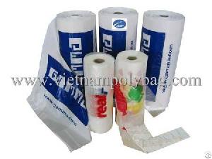 transparent vest plastic bag roll