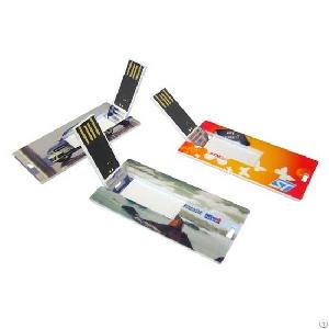 Credit Card Flip Usb Memory Stick With Full Color Printing