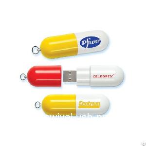 medical abs pill shaped usb pen drive