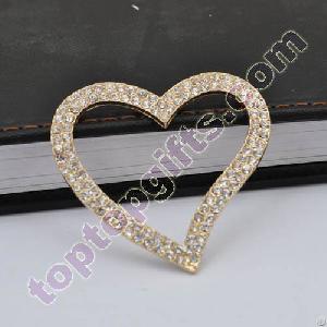 Love Heart Rhinestone Cabochon Purfume Bottle Decoration