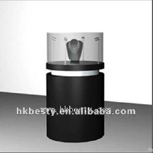 Round Lighting Neck Display Pedestal