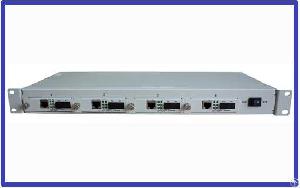 managed four slots chassis media converter