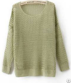 2012 Round Collar Pullover Women Casual Sweater, 3 Colors