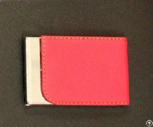 fashion male genuine leather card holder bank case