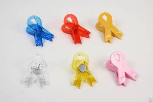 Plastic Bow Shaped Magnetic Paper Clip For Activity