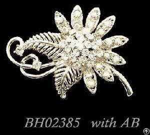 Brooch Bh02385, With Ab, Rhodium