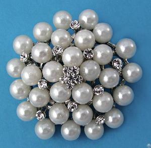 Brooch Bh03046 White, Trendy