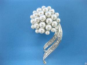 Lady Brooch, Bh03648, Pearls