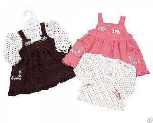 Baby Cotton Dress Set