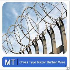 Razor Wire-cross Type Razor Barbed Wire