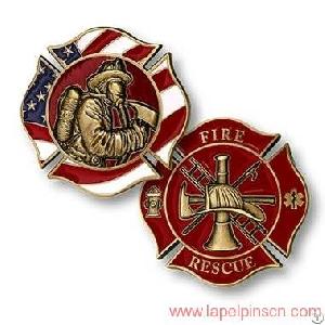 Firefighter Challenge Coins