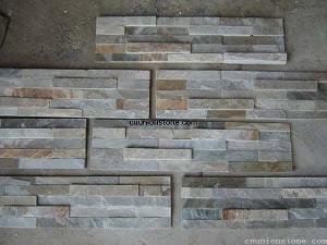 stacked slate tiles wall cladding colors