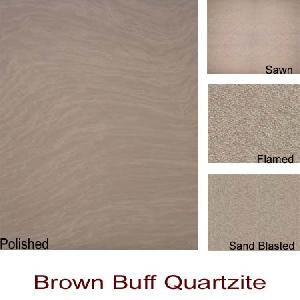 Brown Buff Quartzite Slabs And Tiles.