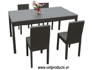 Poly Rattan Dinning Set No. 06701