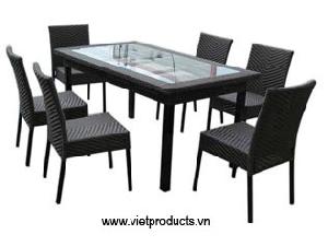 Synthetic Rattan Dinning Set No. 06720