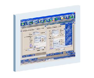 15 inches lcd industrial chassis monitor apm touch screen