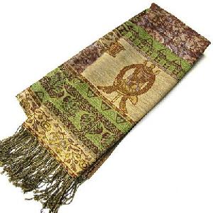 nepal spun gold eight treasure shawl