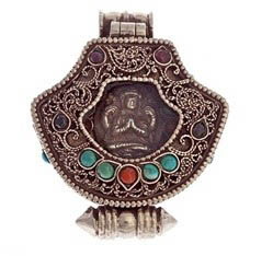 Pure Silver Tibetan Buddha Locket