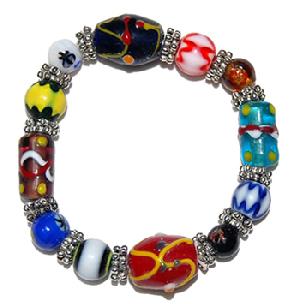 Tibetan Color Stone Beaded Bracelet