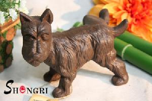 Cast Iron Peeing Scottie Door Stop