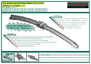 Focus Flat Wiper Blade