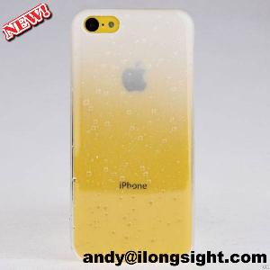 Best Transparent Gradient Raindrop Hard Protective Case For Iphone 5c