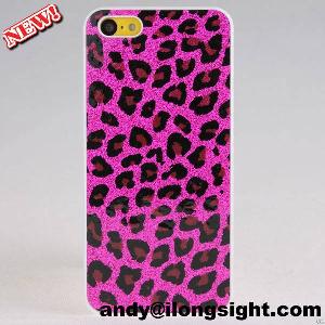 Bling Glitter Leopard Design Hard Case Back Cover For Apple Iphone 5c