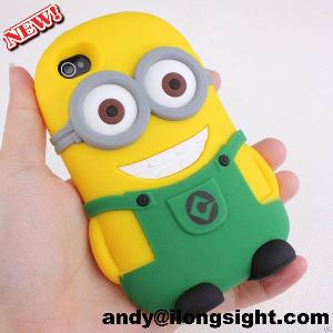 High Quality Hot New Cartoon Movie Despicable Me 2 Soft Silicone Case Cover For Iphone 5