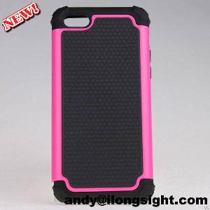 Hot Sell For Iphone 5c Ballistic Combo Hard Silicone Dual Layer Case Hybrid Cover Case