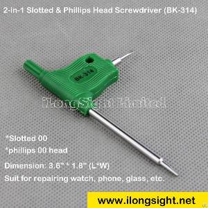 ultra portable 2 1 slotted head screwdriver bk 314