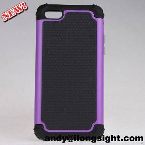 Wholesale High Quality 2in1 Rugged Combo Ballistic Hard Back Cover Case For Iphone 5c