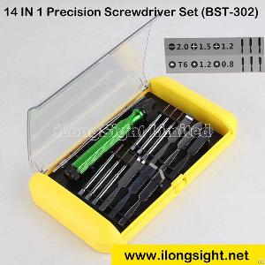 Best 14 In 1 Precision Screwdriver Tool Kit Bst-302 For Iphone, Samsung, Htc Repair