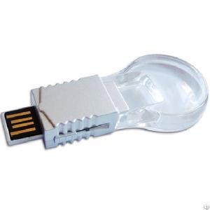 light bulb shaped crystal usb flash disk