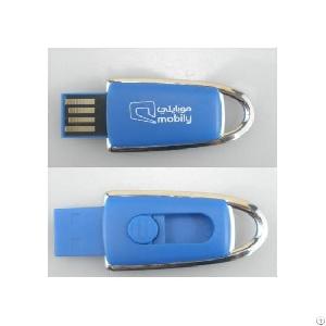slide micro plastic usb pen drive logo