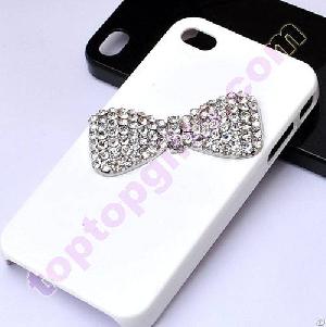 2013 Full Rhinestone Bowknot Cell Phone Case Ornament