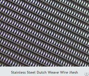 Stainless Steel Dutch Weave Wire Mesh