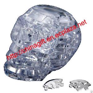 3d Crystal Puzzle Skull