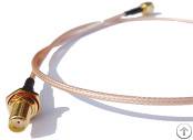 sma straight male waterproof bulkheadfemale rg316 cable 50cm