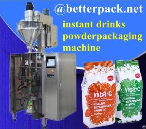 instant drinks powder bagging machine forming filling sealing