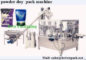 whey protein powder doy bag packaging machine