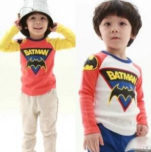 Sell Children New Batman Long Sleeve T Shirt, Boy Long Sleeve T Shirt, 5pcs / Lot