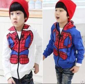 children spider man hooded sweater boy sport wear girl 5pcs