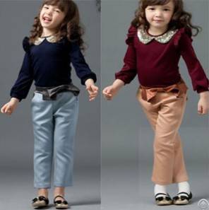 Sell Girl Beauty And Graceful Clothing Set, Children Long Sleeve Set, 5set / Lot