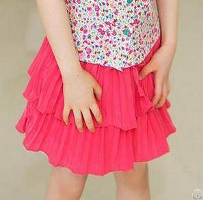 Sell Girl Chiffon Beauty Skirt, Children Chiffon Skirt, 5pcs / Lot